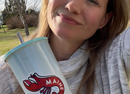 Vagabond Heart Maine Sticker - Weatherproof Vinyl Souvenir Lobster Decal