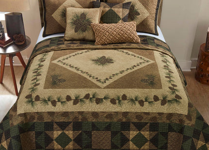 Donna Sharp Twin Bedding Set - Antique Pine Lodge, 70" x 90"