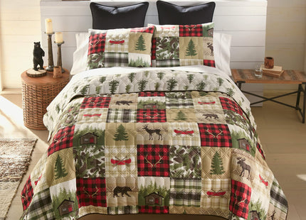 Donna Sharp Cedar Lodge Twin Quilt Set, 68" x 90"