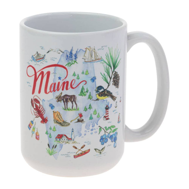 Maine State Collection Ceramic Mug – 15 oz