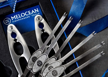 Melocean Professional 8-piece Crab Crackers and Tools Set in Gift Box