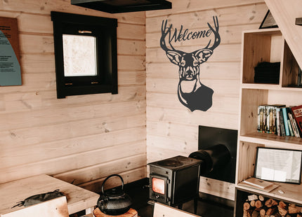 Custom Rustic Deer Signs with Name Hunter Metal ACM Wall Art Gifts for Men