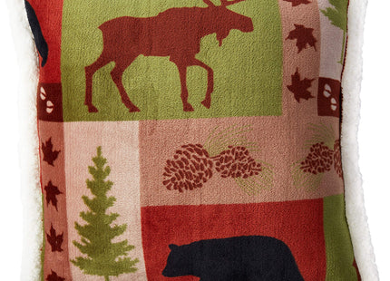 Carstens JP587 Patchwork Lodge Plush Bedding Set, Twin, Multicolor