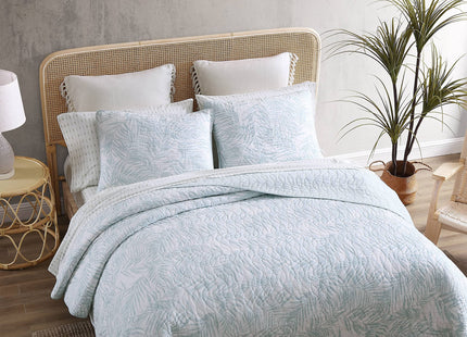 Tommy Bahama Reversible Cotton Bedding with Matching Shams, Coastal All Season Home Decor