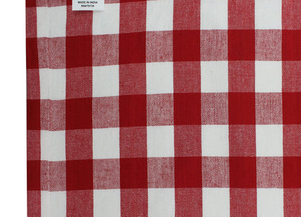 COTTON CRAFT Countryside Gingham Plaid Tablecloth - 100% Cotton Table Cover