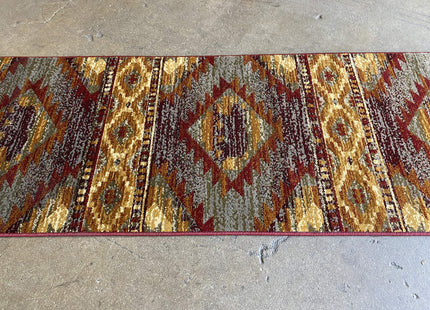 Carpet King Cabin Style Distressed Antiquated Runner Area Rug Bear Wildlife Animal Country Hunting Southwest Wilderness Design 769 (2 Feet X 7 Feet)