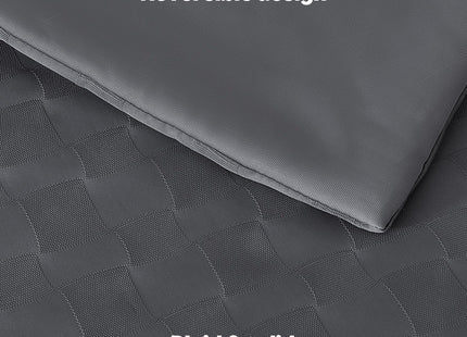 Amazon Basics Cooling Comforter, Soft Lightweight Waffle Weave Blanket for Hot Sleepers, Summer & All Season Bedding to Keep Cool for Night Sweats, 90"x90", Queen, Dark Gray
