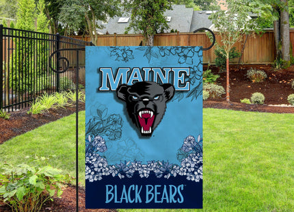 Rico Industries NCAA Maine Black Bears Primary 13" x 18" Double Sided Garden Flag