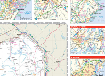 Rand McNally Easy to Read: Maine State Map