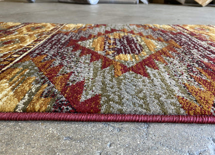 Carpet King Cabin Style Distressed Antiquated Runner Area Rug Bear Wildlife Animal Country Hunting Southwest Wilderness Design 769 (2 Feet X 7 Feet)