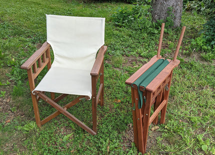 BYER OF MAINE Pangean Campaign Chair, Forest Green, 250 lbs Capacity