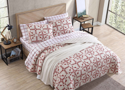 Eddie Bauer- Queen Quilt Set, Cotton Reversible Bedding Set, All Season Lodge Home Décor (Arrowhead Orange, Queen)