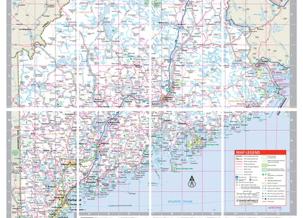 Rand McNally Easy to Fold: Maine State Laminated Map