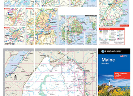 Rand McNally Easy to Fold: Maine State Laminated Map