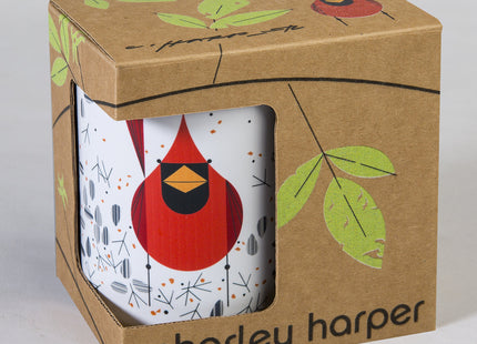 Charley Harper Cardinal and Seeds Grande Mug (Boxed Single)
