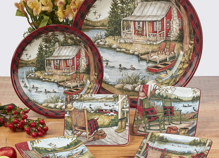 Certified International Lake Retreat 16 pc Dinnerware Set, Service for 4