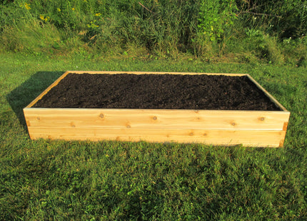 Infinite Cedar Premium Cedar Raised Garden Bed - 3' x 6' x 11" - Handcrafted in Maine from North American Western Red Cedar Wood