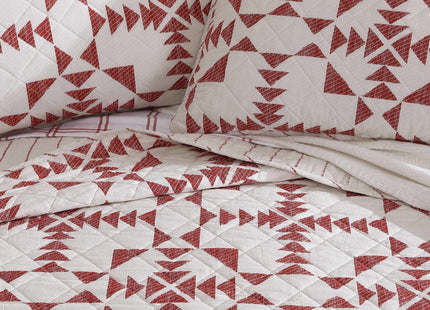 Eddie Bauer- Queen Quilt Set, Cotton Reversible Bedding Set, All Season Lodge Home Décor (Arrowhead Orange, Queen)