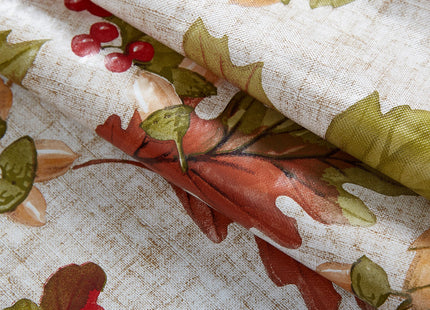 Newbridge Thanksgiving Rustic Acorn & Leaf 60x84 Inch Rectangle Tablecloth