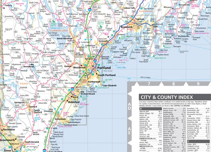 Rand McNally Easy to Read: Maine State Map