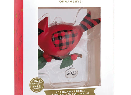 Hallmark Cute Cardinal 2023 Christmas Ornament, Premium Porcelain