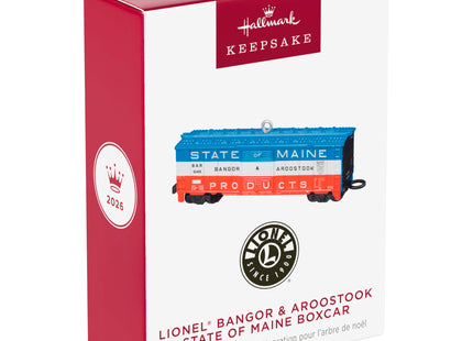 Hallmark Keepsake Lionel Trains Christmas Ornament (State of Maine Boxcar)
