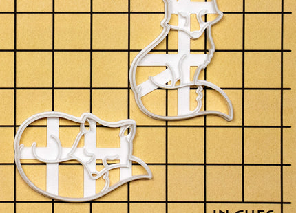 Set of 2 Fox cookie cutters (Designs: Fox Sleeeping and Sitting), 2 pieces - Bakerlogy