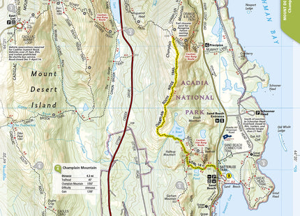 Acadia National Park Day Hikes Map (National Geographic Topographic Map Guide, 1714)