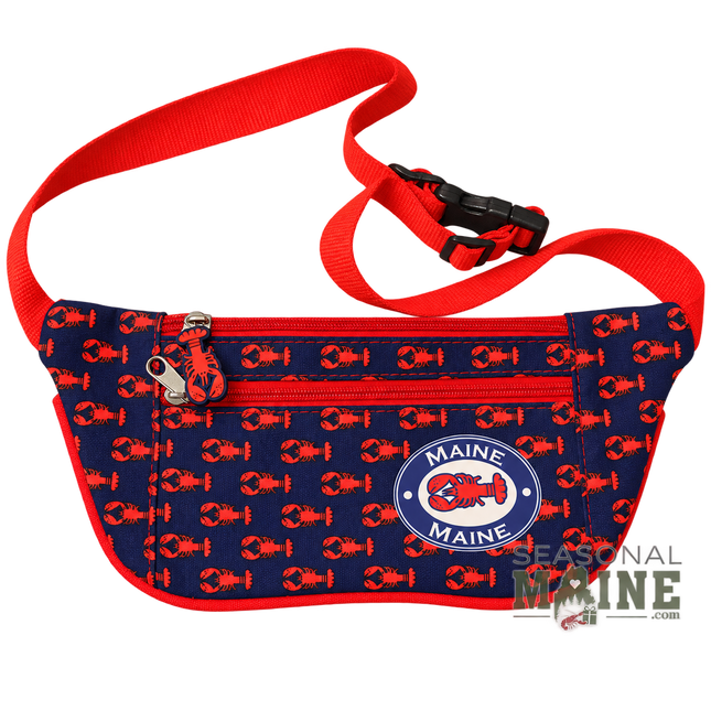 Maine Repeat Lobster Canvas Fanny Pack – Navy