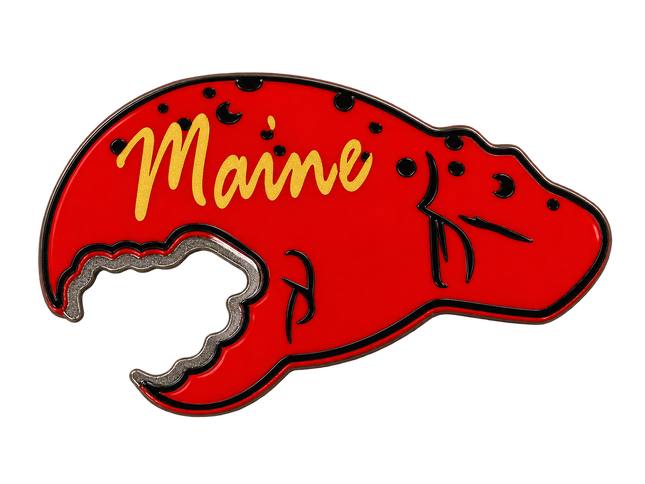Maine Lobster Claw Bottle Opener Magnet