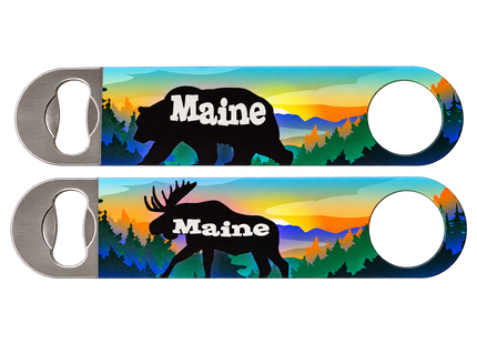 Maine Wildlife Bartender Bottle Opener Magnet