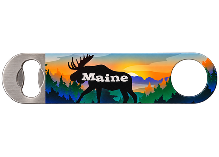 Maine Wildlife Bartender Bottle Opener Magnet