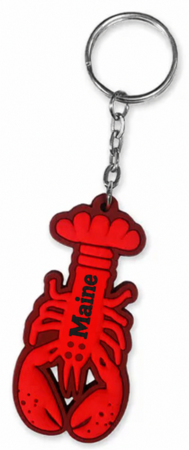 Rubber Lobster Keychain