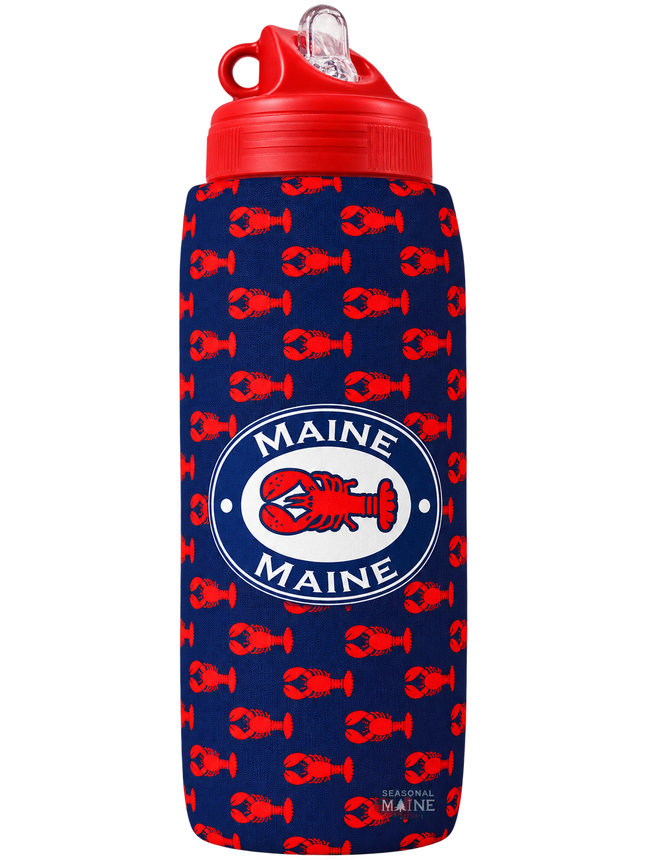Maine 24 oz Sports Bottle with Neoprene Insulator