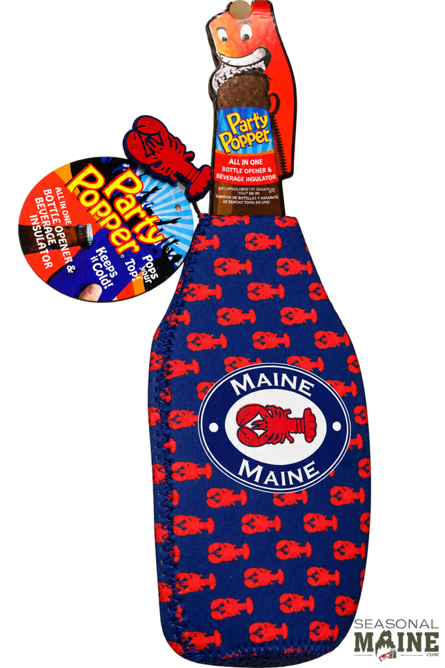 Maine Party Popper Bottle Insulator