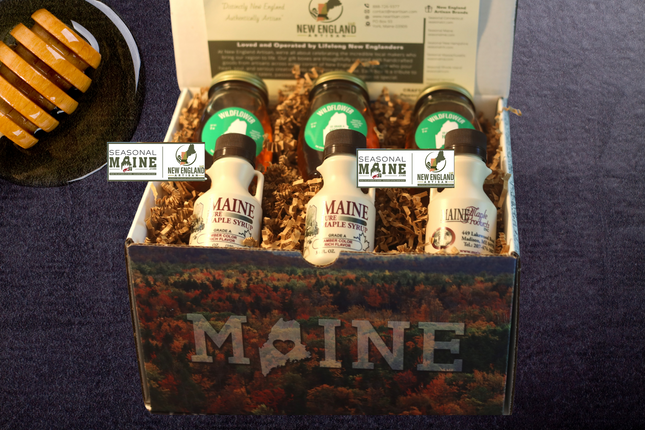 Maine Honey & Maple Syrup Gift Box