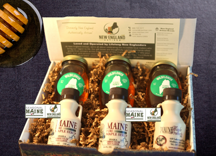Maine Honey & Maple Syrup Gift Box