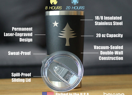 Flag of Maine Insulated Coffee Tumbler