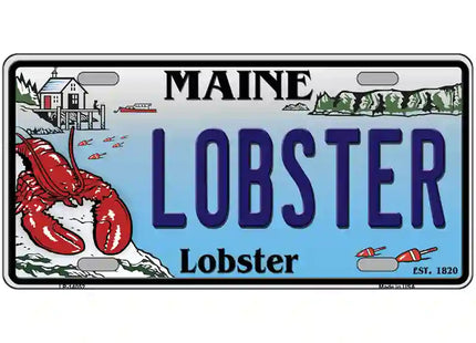 Lobster Maine Lobster Novelty Metal License Plate 12 x 6