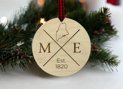 Maine Established Ornament