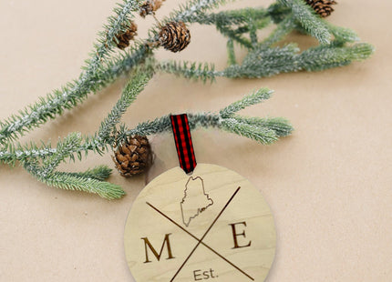 Maine Established Ornament