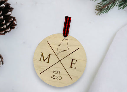 Maine Established Ornament