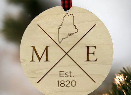 Maine Established Ornament