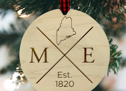 Maine Established Ornament