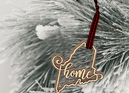 Maine Home Double Layer Ornament