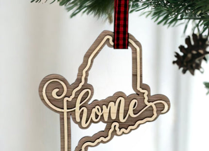 Maine Home Double Layer Ornament