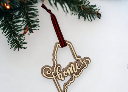 Maine Home Double Layer Ornament