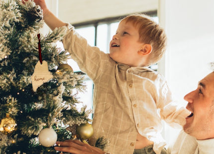Maine Home Script Ornament