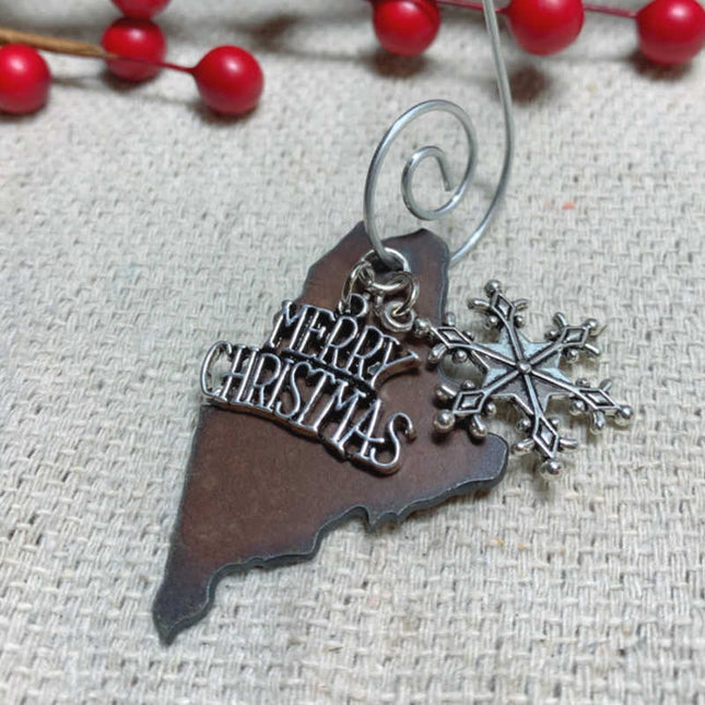 Maine Merry Christmas Ornament