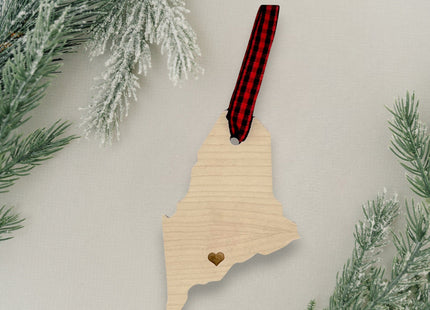 Custom Maine Hometown Ornament
